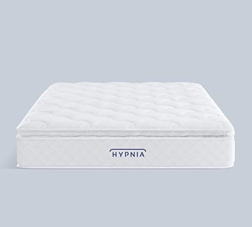 HYPNIA Materasso Supremo Benessere 30 cm - Materasso 160 x 200 Memory Foam e Molle Insacchettate - Comfort Morbido e Sostegno Equilibrato Rigido, Fodera in Fibra di Bambù - Certificato Oeko-Tex