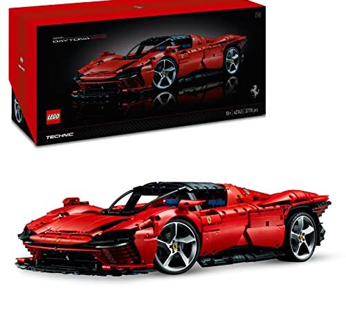 LEGO 42143 Technic Ferrari Daytona SP3, Set Modello di Auto da Costruire, Supercar Rossa in Scala 1:8, Kit Modellismo per Adulti da Collezione, Serie Ultimate Cars Concept, Idea Regalo Uomo o Donna