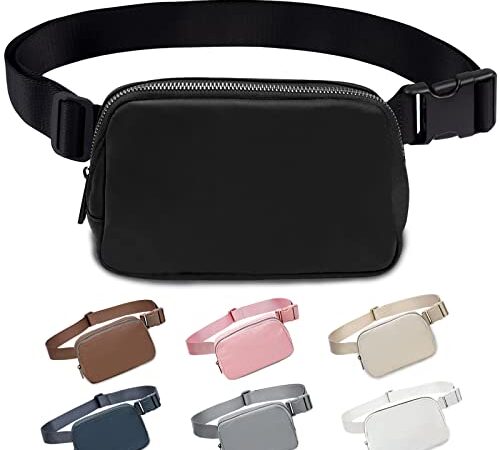 Marsupio per Donne e Uomini, Marsupi alla moda per Sportivi Marsupio per Uomo o Donna Borse, Everywhere Belt Bag per viaggi Allenamento Corsa Escursionismo, Fanny Packs