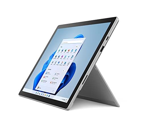 Microsoft Surface Pro 7+ Laptop, Intel Core i5 11ª gen., RAM 8 Gb, SSD 128 Gb, Platinum, Windows 11 Home