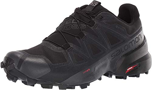 SALOMON Speedcross 5 Gore-Tex, Scarpe da Trail Running Uomo, Nero (Black/Black/Phantom), 42 2/3 EU