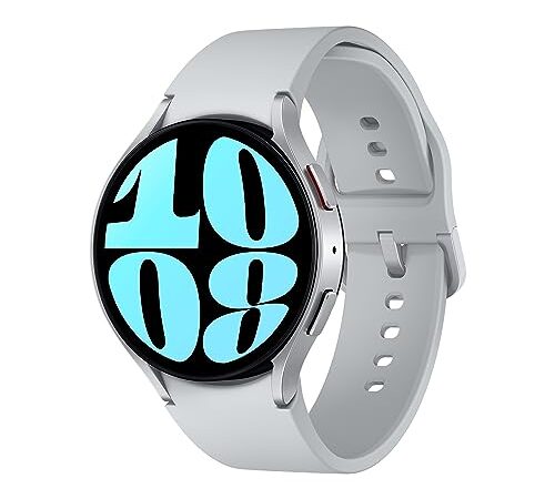 Samsung Galaxy Watch6 44mm, Smartwatch Analisi del Sonno, Monitoraggio Benessere, Batteria a lunga durata, Bluetooth, Ghiera Touch in Alluminio, Silver [Versione italiana]