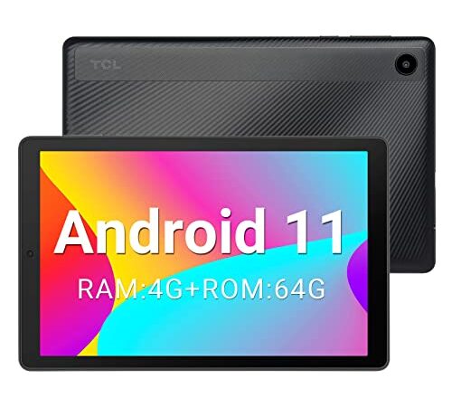 TCL TAB 8V Tablet 8 Pollici Android 11 64GB ROM (TF 512GB), 4GB RAM, 5500mAh, Basic Tablet PC, GPS/Wi-Fi, Negro