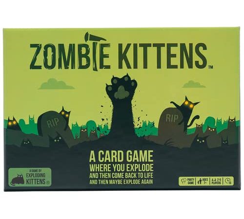 Zombie Kittens by Exploding Kittens - Card Games for Adults Teens & Kids - Fun Family Games - Lingua Inglese