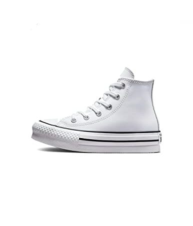 Converse Chuck Taylor all Star Lift Platform Leather Bianco 28.5