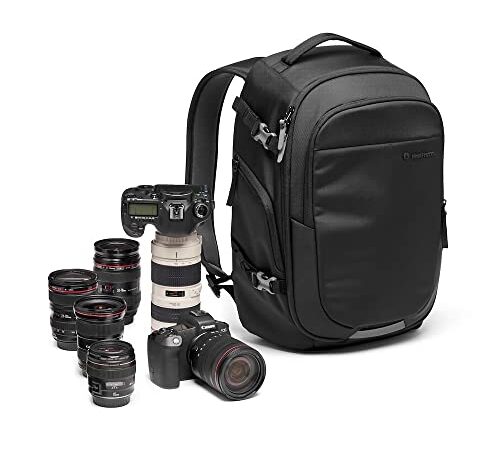 Manfrotto Advanced Gear III Zaino Fotografico per Fotocamera e Laptop, Zaino Reflex/Mirrorless con Obiettivi, con Divisori Imbottiti Intercambiabili e Attacco per Treppiede, Accessori Fotografia