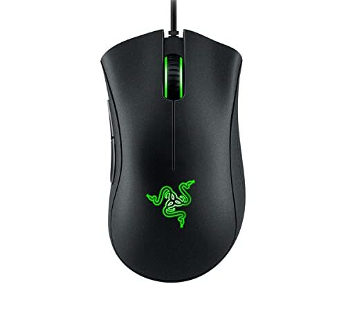 Razer DeathAdder Essential (2021) - Mouse da Gioco Cablato con Sensore Ottico da 6400 DPI (Sensore Ottico da 6400 DPI, 5 Pulsanti Programmabili, Fattore di Forma Ergonomico) Nero