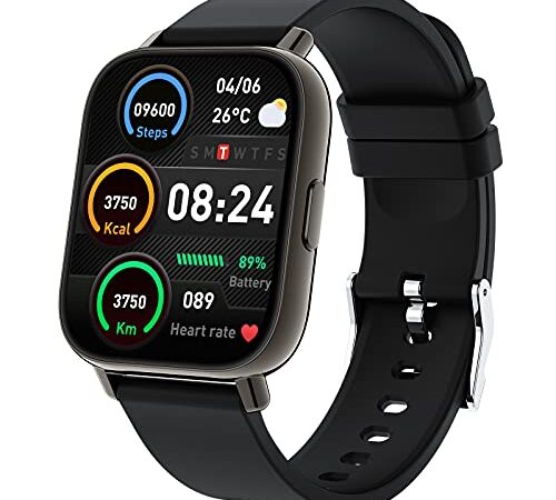 Smartwatch 2022, 1,69" Orologio Fitness Tracker, Smart Watch con Cardiofrequenzimetro da Polso, Sportivo Activity Tracker con 24 Modalità Sportive, Notifiche Messaggi Impermeabile IP7 per Android iOS